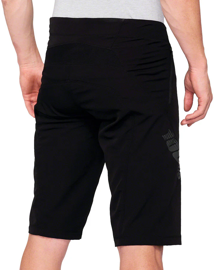 100% Airmatic Shorts - Black Size 28 - Image 2