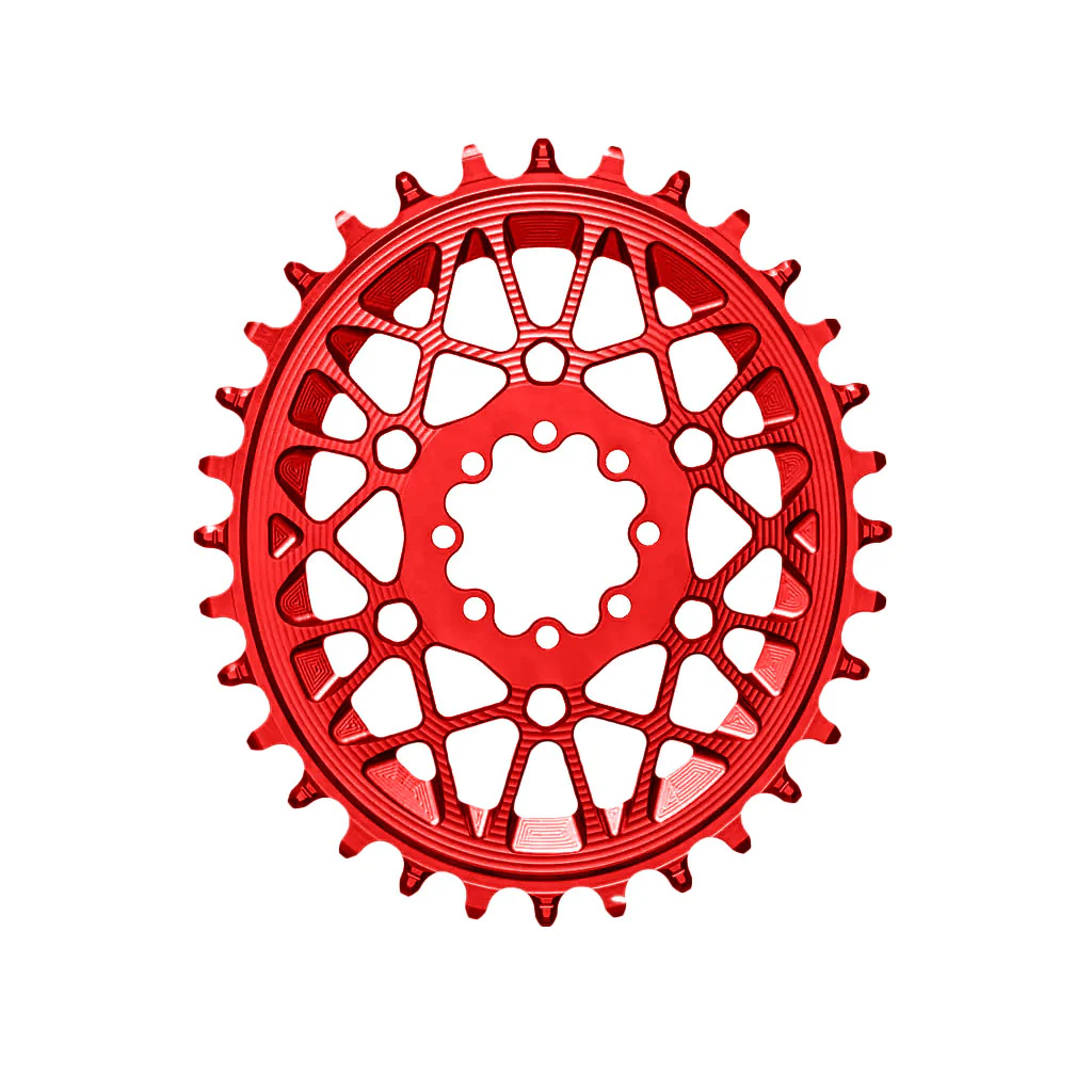 absoluteBLACK Oval SRAM T-Type DM 8-Hole Boost Chainring 28T Red