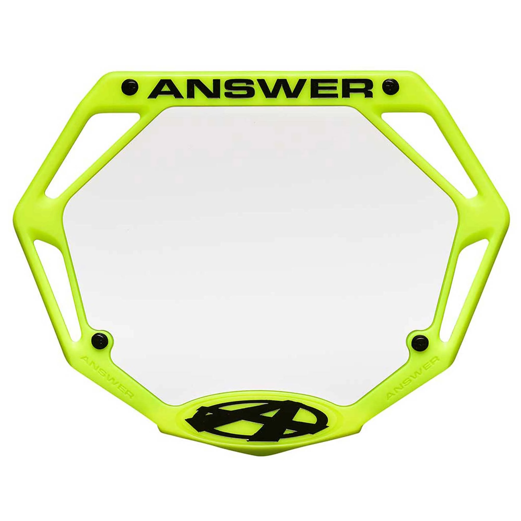 AnswerBMX 3D Number Plate Pro Flo Yellow