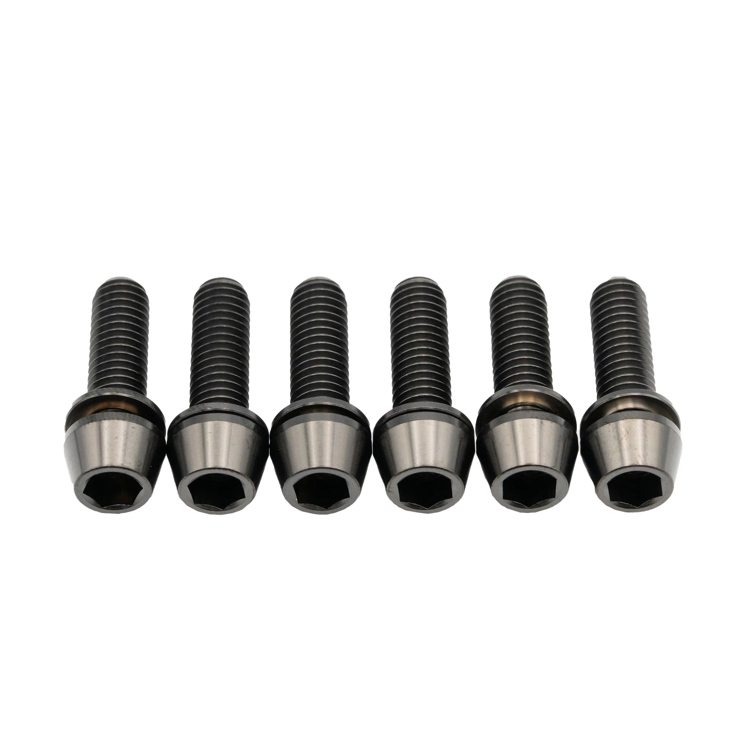 Better Bolts Deity Copperhead Ti Stem Bolt Kit Black 6/Count