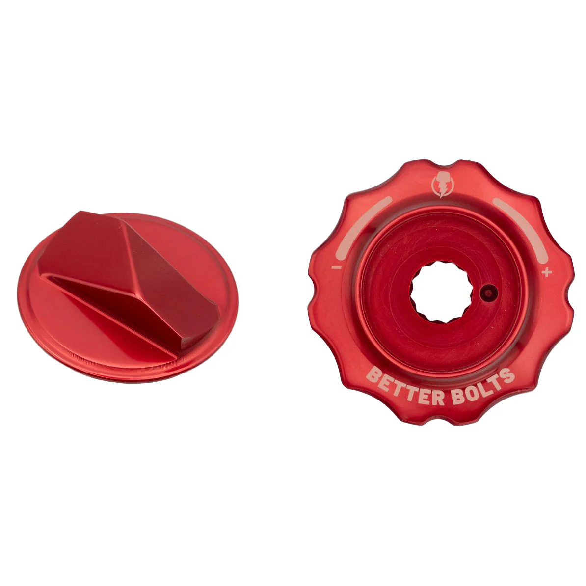 Better Bolts Fork Caps Fox Grip2/GripX2/GripX 34 Red