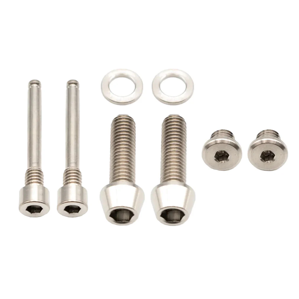 Better Bolts Shimano Brake Ti Bolt Kit SLX/XT/SAINT Silver