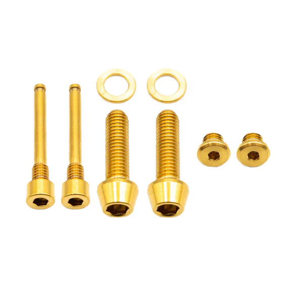 Better Bolts Shimano Brake Ti Bolt Kit XTR 9220 Gold