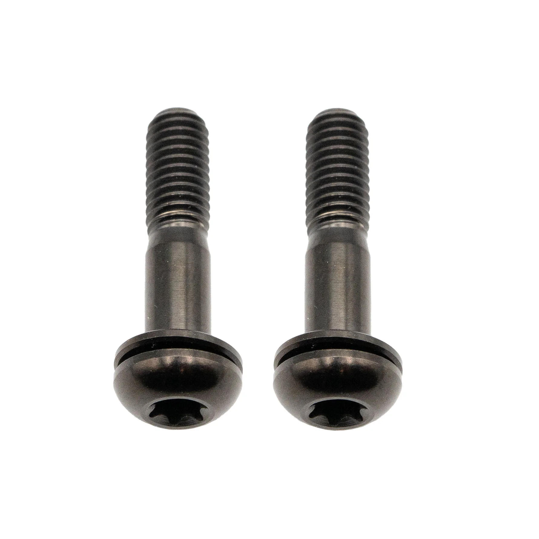Better Bolts Titanium Flat Mount Bolt Kit 22mm Black 2/Count