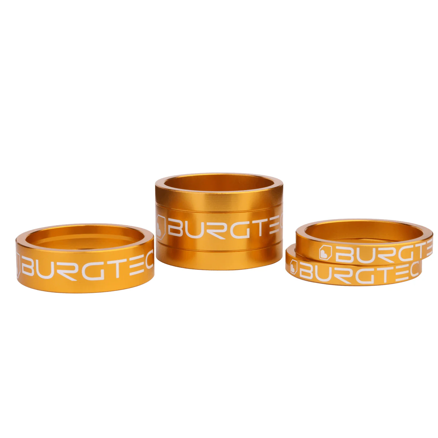 Burgtec Headset Spacer Kit Bullion Gold 4/Count