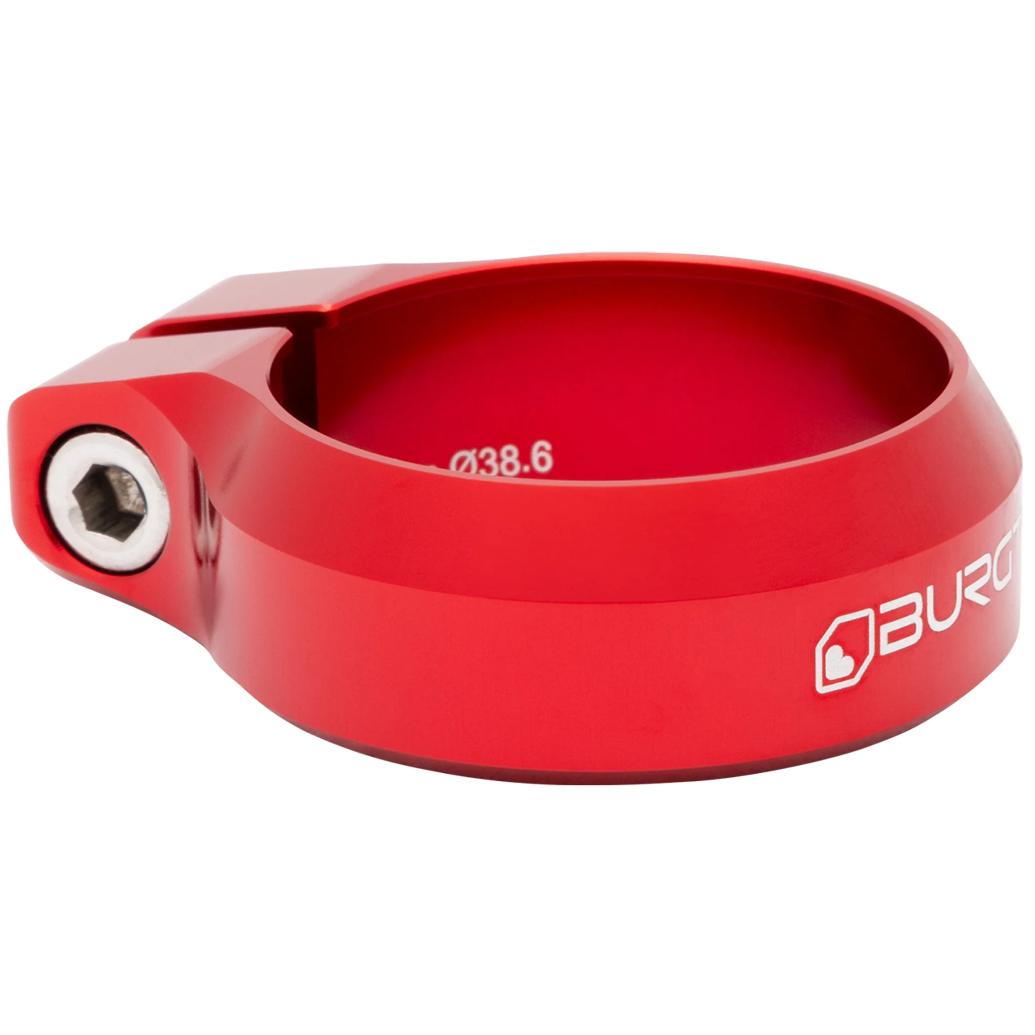 Burgtec Seat Clamp 38.6mm Race Red