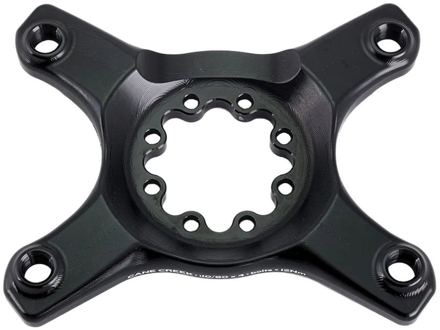 Cane Creek eeWings Chainring Spider - 4-Bolt 110 80 Asymmetric BCD 8-Bolt Mount Type Shimano GRX 1x 2x Systems BLK - Image 2