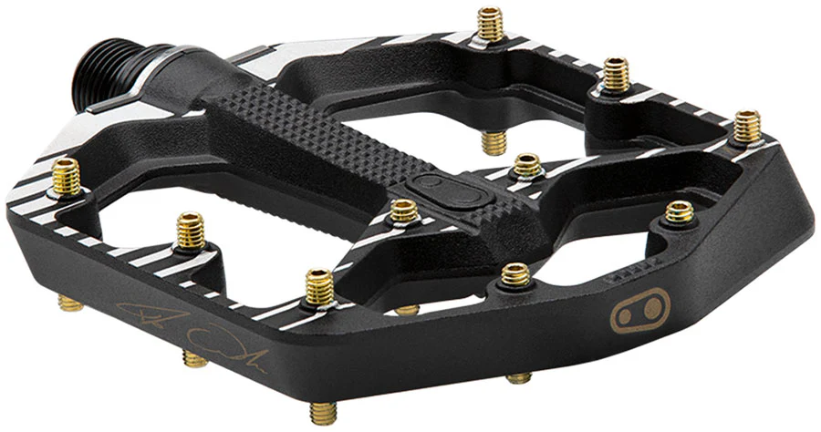 Crankbrothers Stamp 7 Fabio Wibmer Signature Edition Pedals - Platform Aluminum 9/16" BLK Small - Image 2