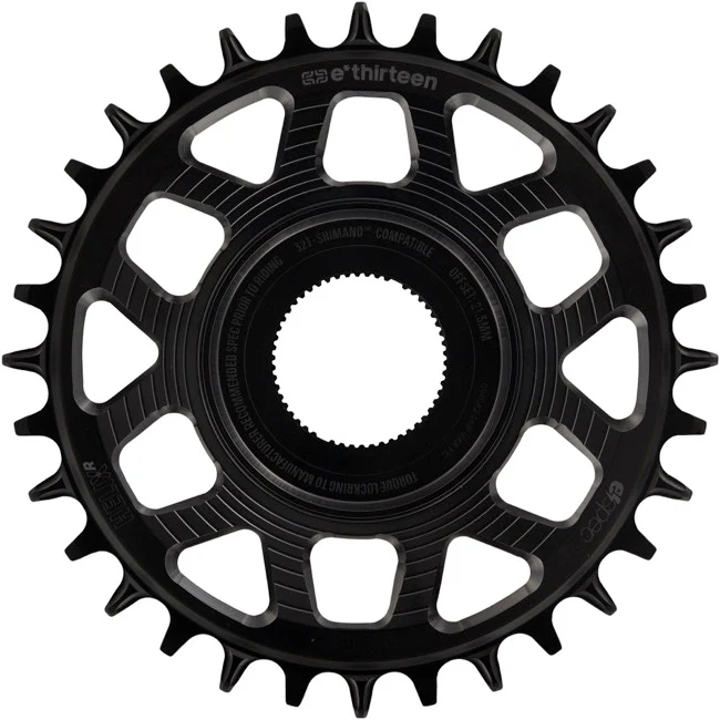 E*thirteen Helix R e*spec C-ring Shimano EP8 34t -Black
