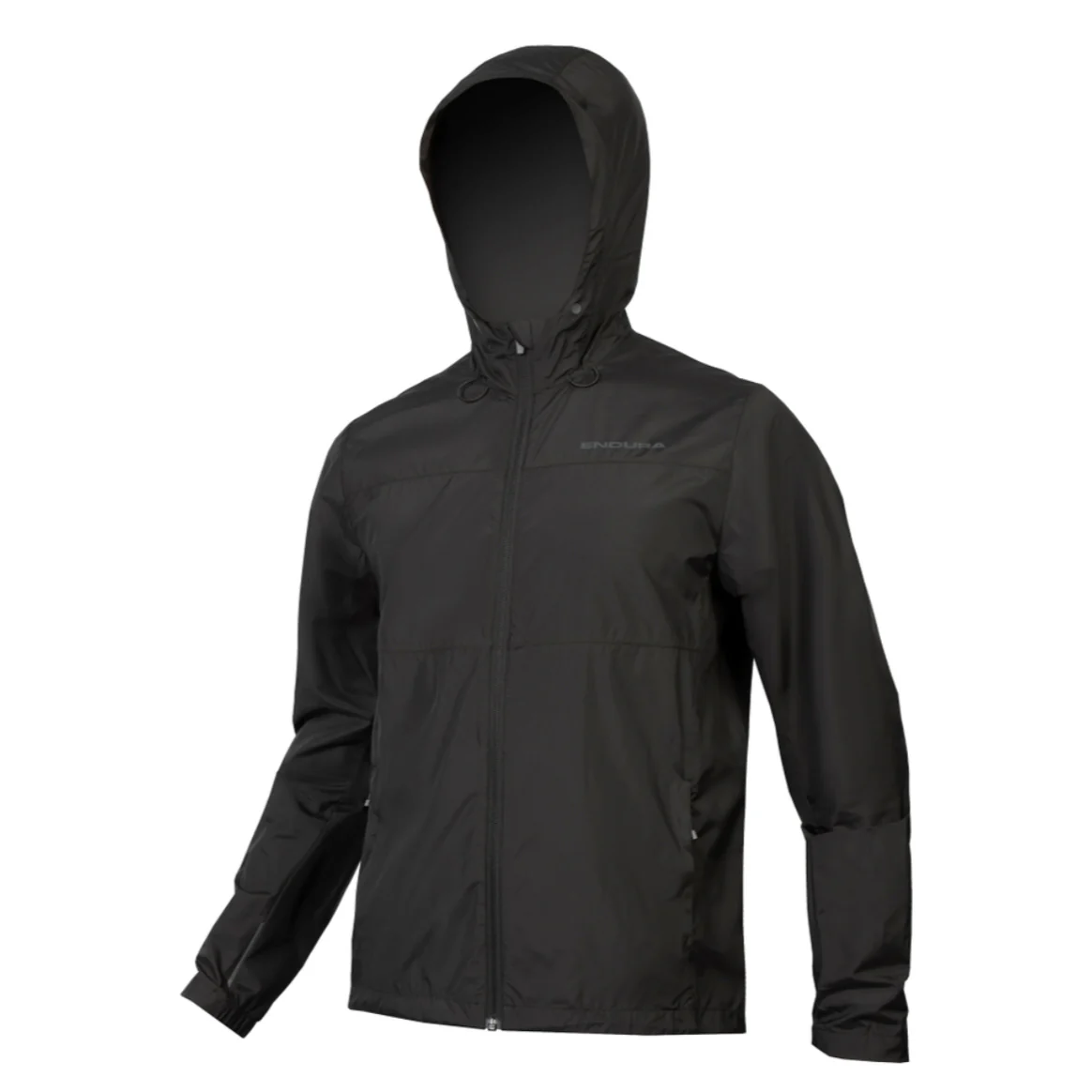 Endura Hummvee Windproof Hooded Shell Jacket Medium Black