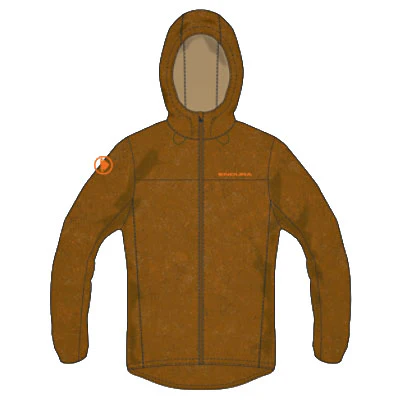 Endura Hummvee Windproof Shell Jacket Medium Trail Bronze