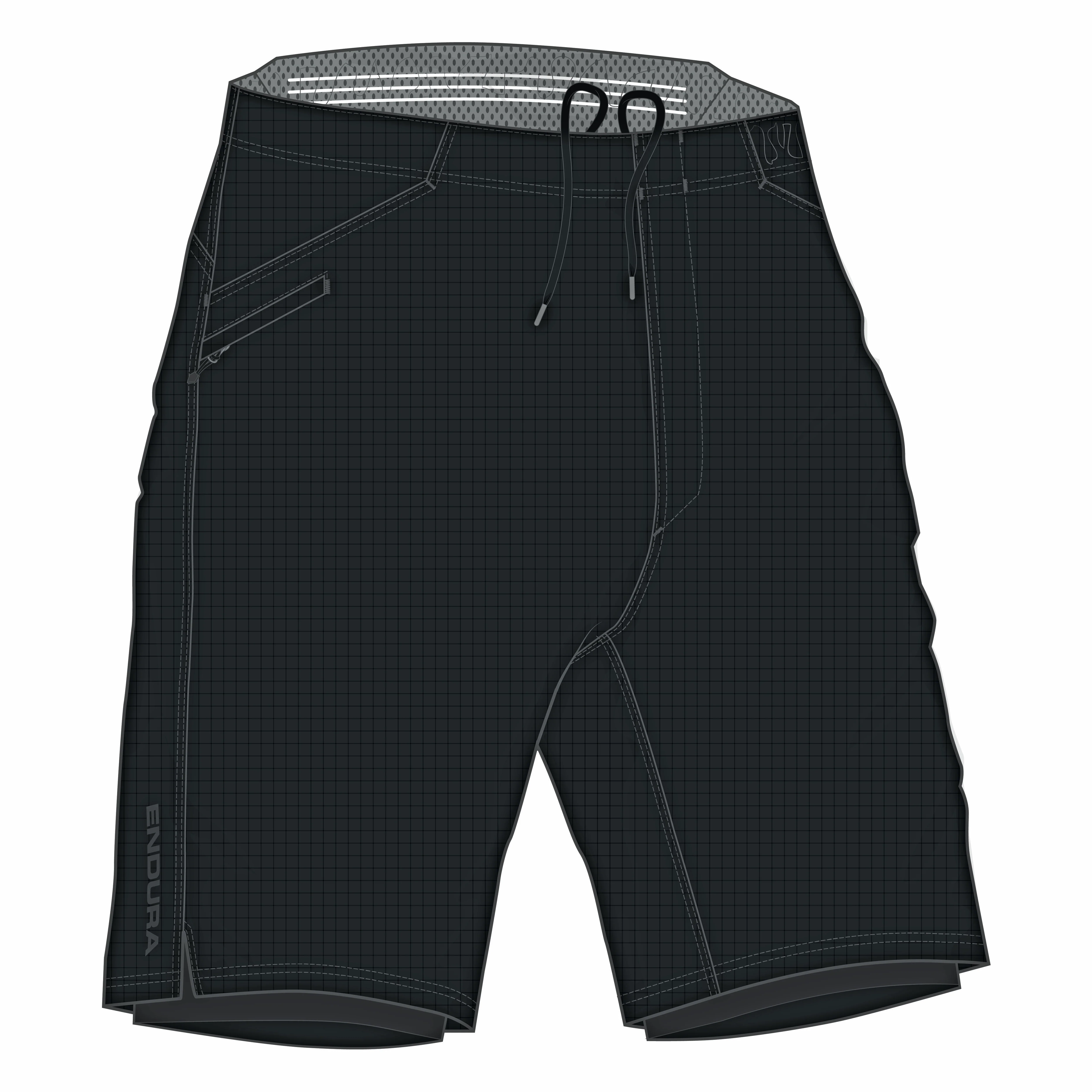 Endura Loop baggy short with liner Black L