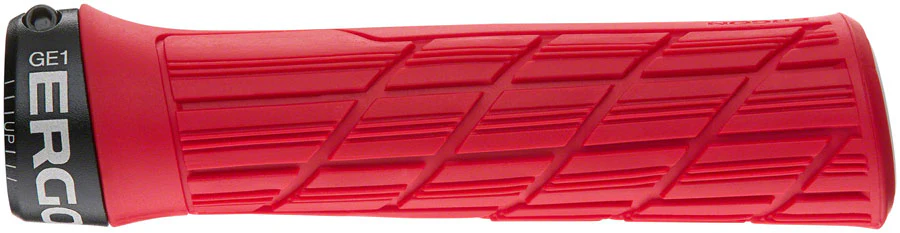 Ergon GE1 Evo Slim Grips - Risky Red Lock-On - Image 2