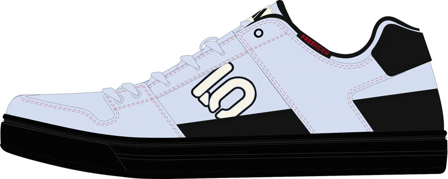 Five Ten Freerider Flat Shoes - Women's Crystal Sky/Off White/Core BLK 10.5