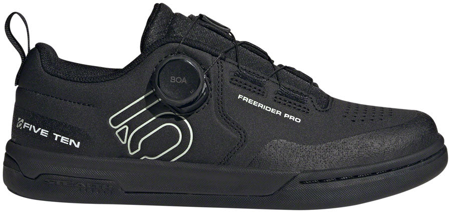 Five Ten Freerider Pro BOA Flat Shoes - Women's Core BLK/Linen Green/FTWR White 5