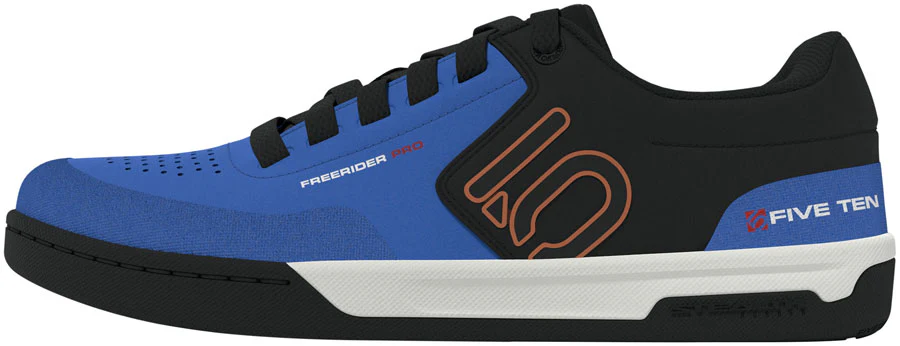 Five Ten Freerider Pro Flat Shoes - Men's Core Black/Pure Orange/Ray Blue 15