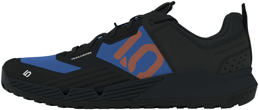 Five Ten Trailcross XT Flat Shoes - Men's Core Black/Pure Orange/Ray Blue 9