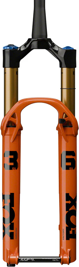 FOX 36 SL Factory Suspension Fork - 29" 130 mm 15 x 110 mm Kabolt SL 44mm Offset GRIP X Damper Shiny Orange - Image 2