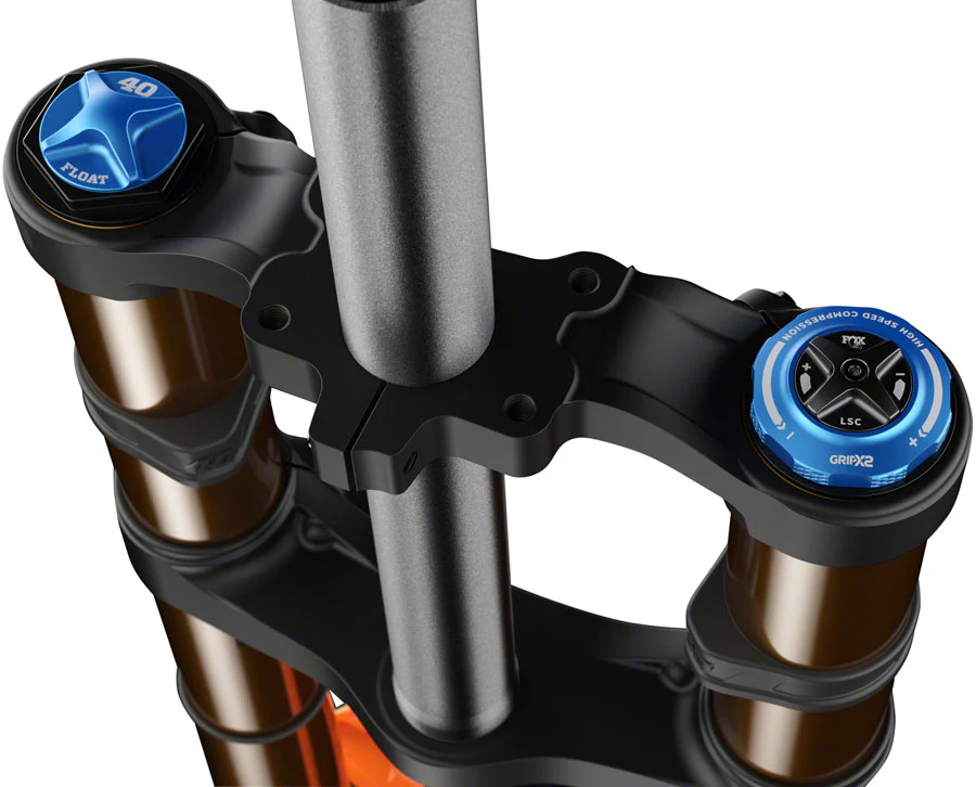 FOX 40 Factory Suspension Fork - 29" 203 mm 20TA x 110 mm 52mm Offset GRIP X2 Damper Shiny Orange - Image 4