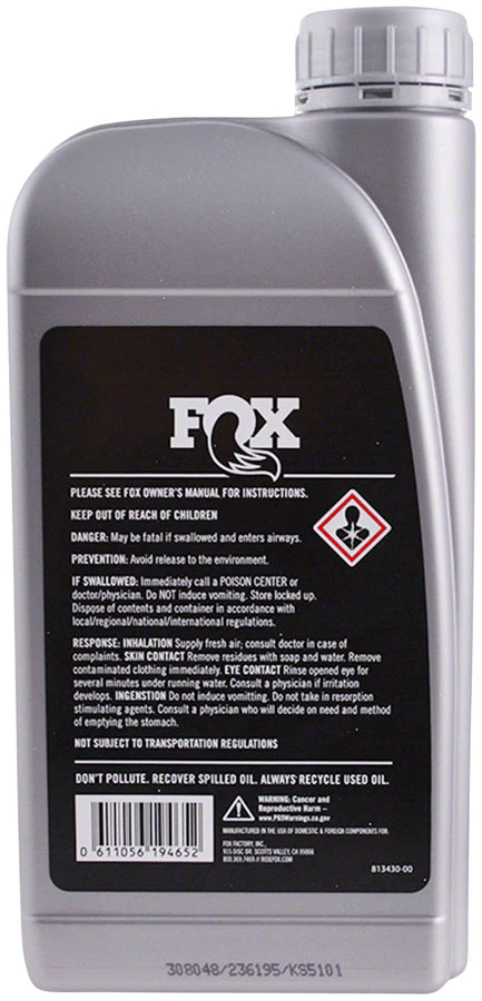 FOX 4wt Suspension Oil - 1 liter - Image 2