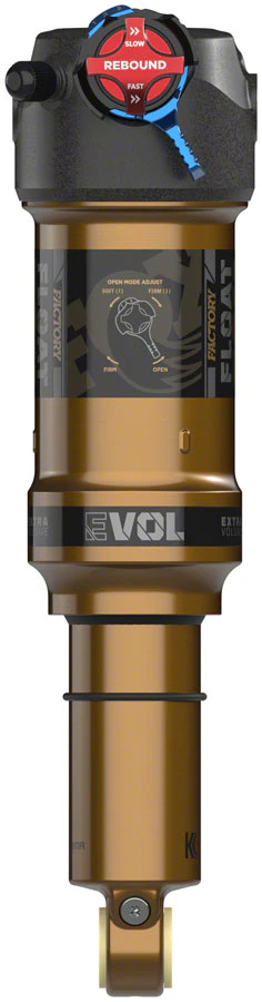 FOX FLOAT Factory Rear Shock - Trunnion Metric 185 x 50 mm 0.4 Spacer 2-Position Lever EVOL LV Kashima Coat - Image 3