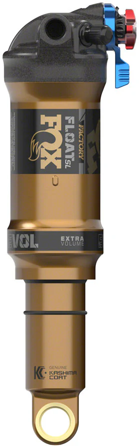 FOX FLOAT SL Factory Rear Shock - Trunnion Metric 165 x 45 mm 3-Postion Lever EVOL SV Kashima Coat - Image 2