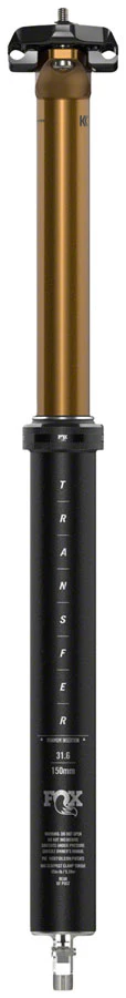 FOX Transfer Factory Dropper Seatpost - 30.9 mm 150 mm Internal Routing Kashima Coat - Image 2