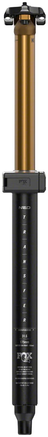 FOX Transfer Neo Factory Series Wireless Dropper Seatpost - 31.6 mm 125 mm Internal Routing Kashima Coat - Image 2