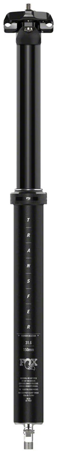 FOX Transfer Performance Elite Dropper Seatpost - 31.6 mm 240 mm Internal Routing Anodized BLK - Image 2