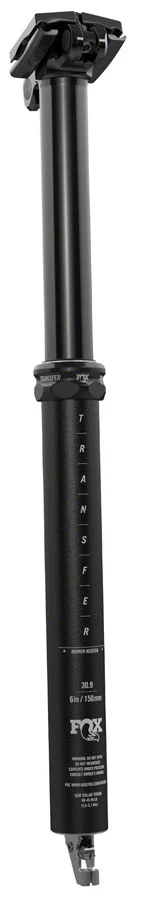 FOX Transfer Performance Series Elite Dropper Seatpost - 31.6 200 mm Internal Routing Anodized Upper