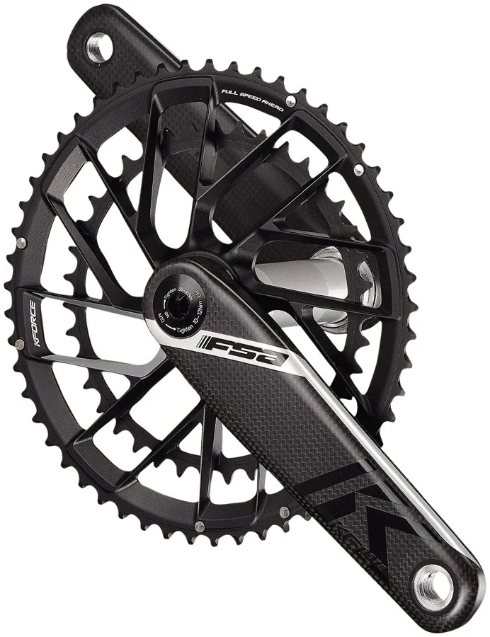 Full Speed Ahead K-Force Team Edition 2x Crankset -175mm 48/32t 11-Speed Direct Mount Chainring 386EVO Spindle Carbon/BLK