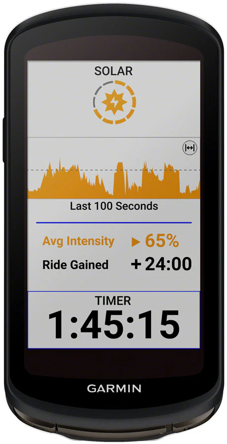 Garmin Edge 1040 Solar Bike Computer - GPS Wireless Black