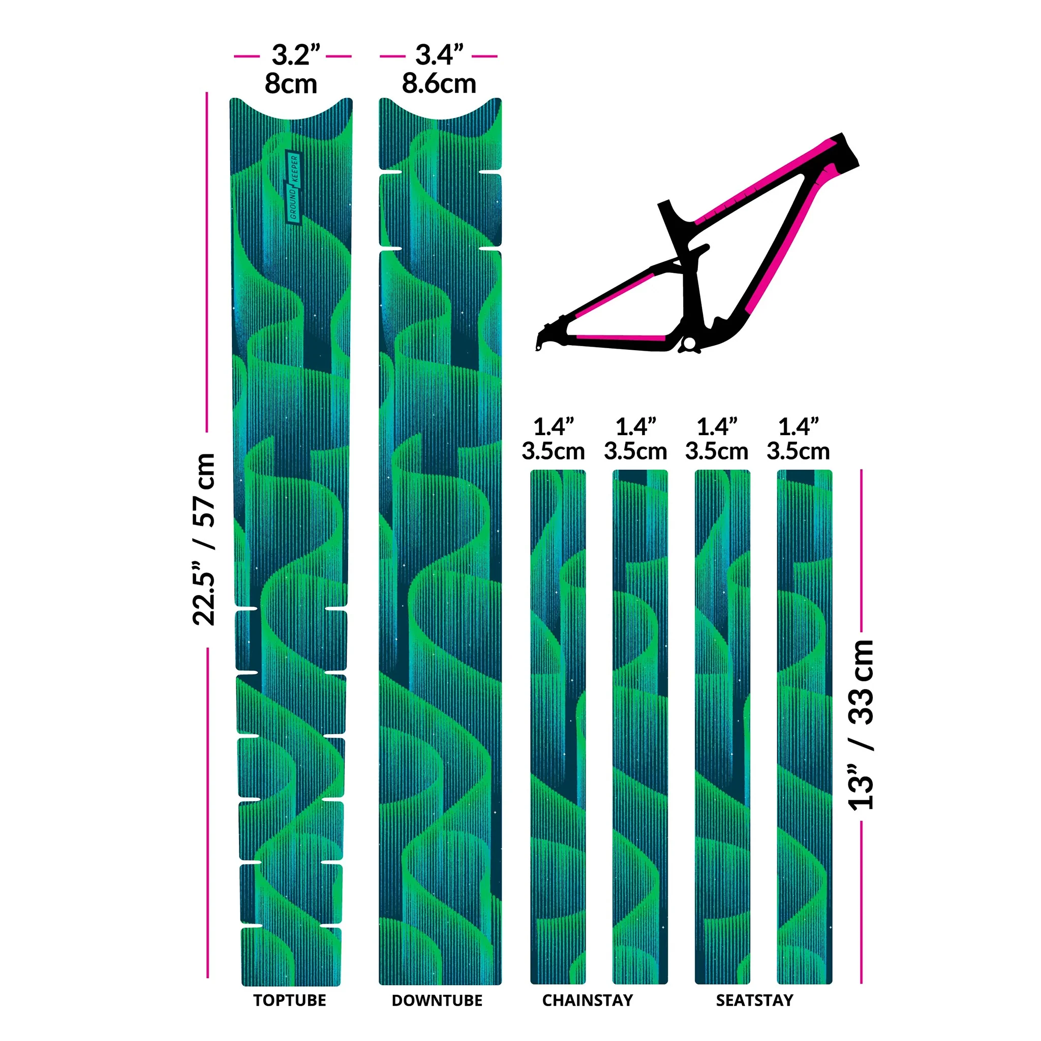 Ground Keeper Frame Keeper Aurora Green Glossy