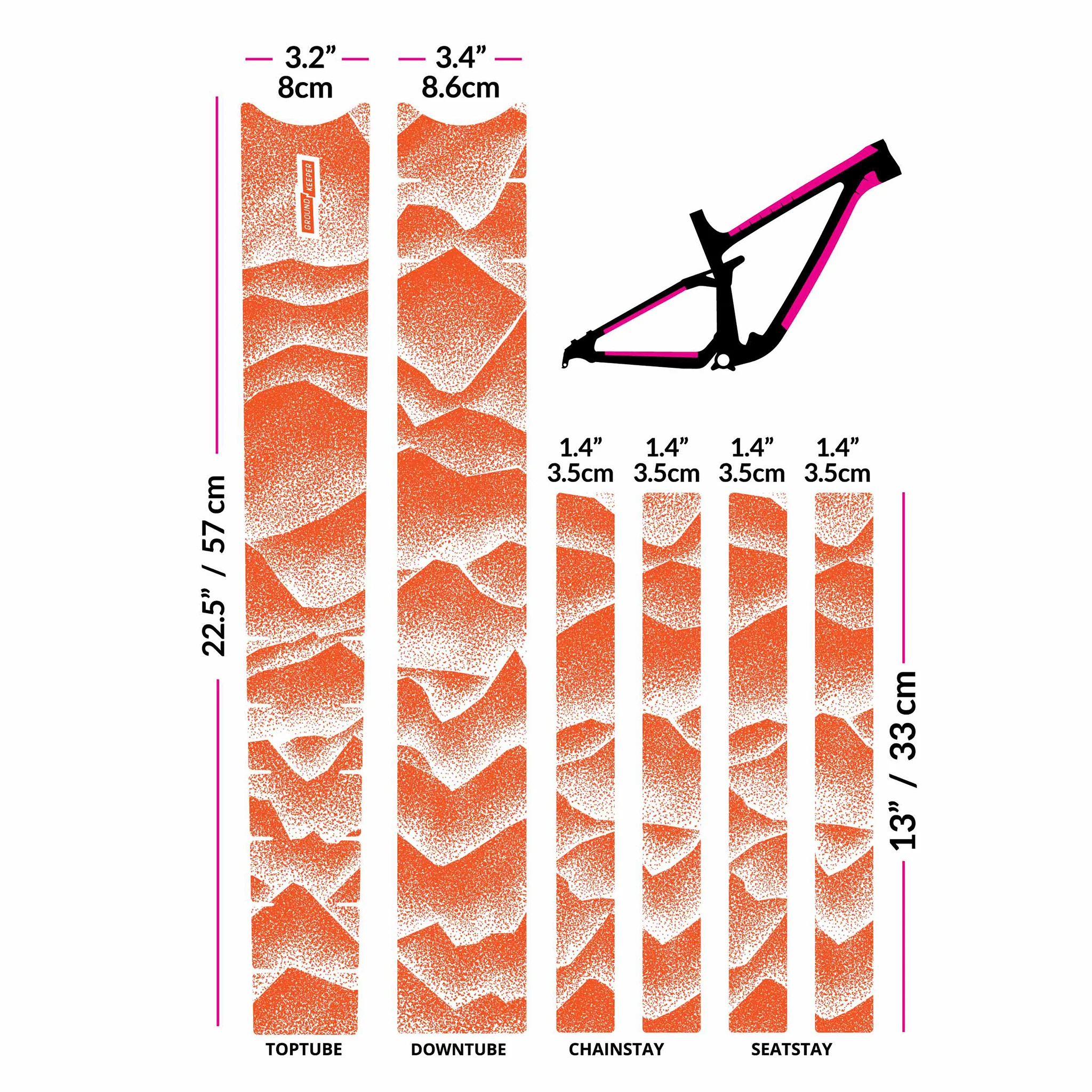 Ground Keeper Frame Keeper Ridgelines Tangerine Matte