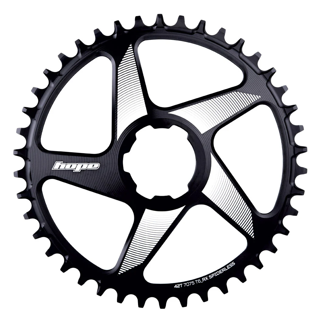 Hope RX V2 Spiderless Chainring 42T Black