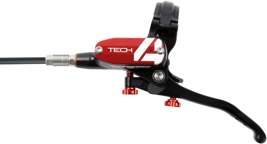 Hope Tech 4 E4 Disc Brake and Lever Set - Rear Hydraulic Post Mount Red - Image 2