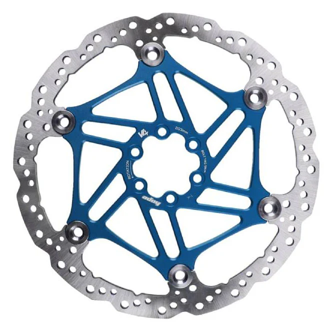 Hope V4 Vented Disc Rotor 6-Bolt Float/Wave 203mm Blue