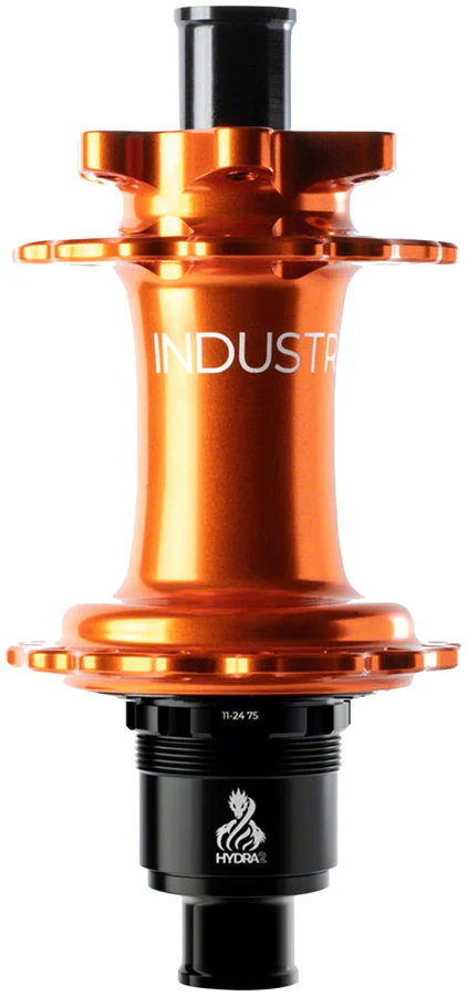 Industry Nine Hydra 2 Classic Rear Hub - 12 x 148mm 6-Bolt XD Orange 32H - Image 2