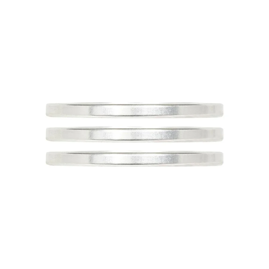 Industry Nine iRiX Headset Spacer 1-1/8'' Height: 2.5mm Aluminum Silver 3pcs