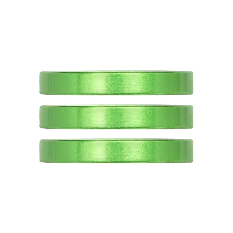 Industry Nine iRiX Headset Spacer 1-1/8'' Height: 5mm Aluminum Lime 3pcs