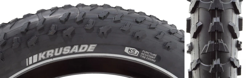 Kenda Krusade Tire - 20 x 4 Clincher Wire Black 60tpi
