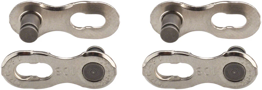 KMC MissingLink CL559R Connector - 10-Speed Reusable Silver 2 Pairs/Card