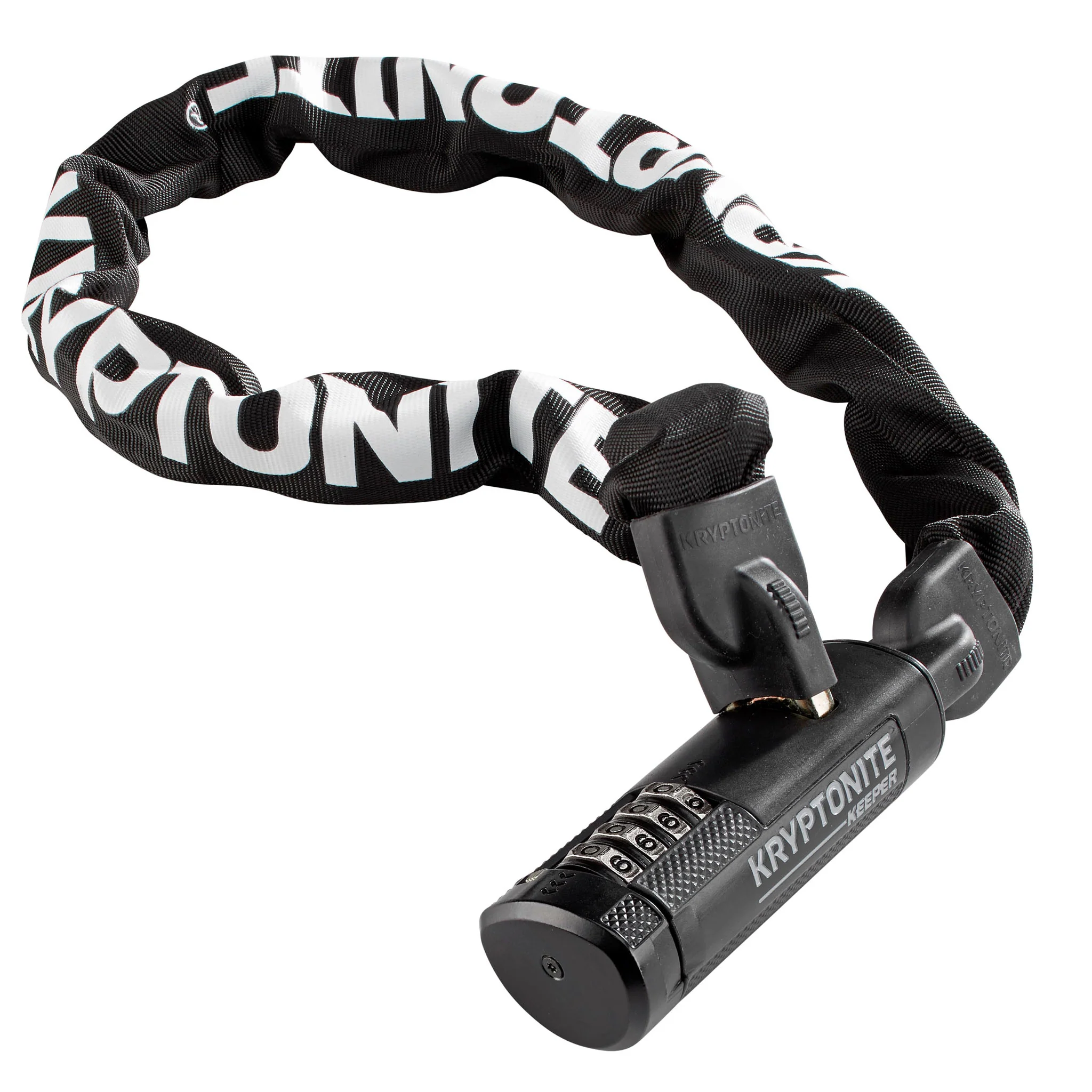 Kryptonite Keeper 712 Combination Integrated Chain Black