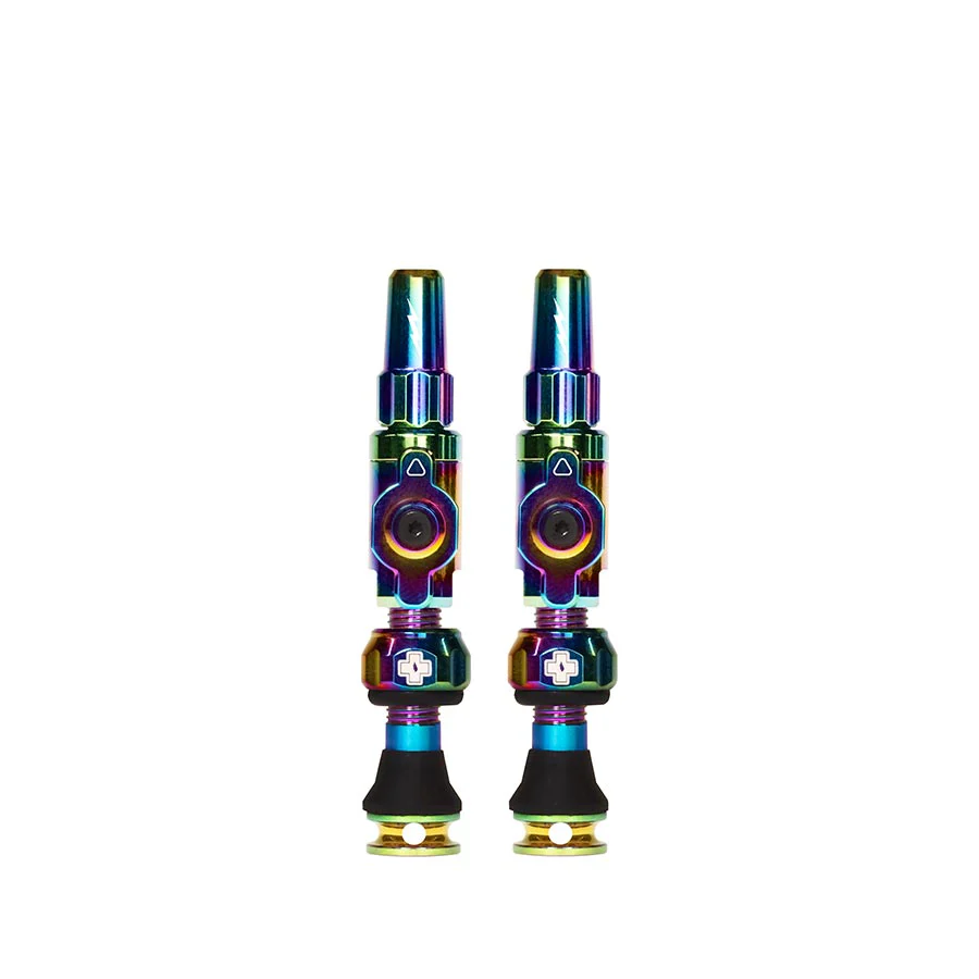 Muc-Off Big Bore Hyrid Tubeless Valve Stems - Small 30mm Iridescent