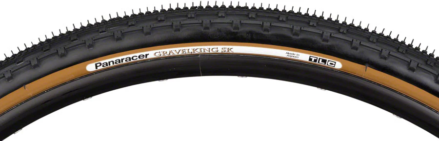 Panaracer GravelKing SK Tire - 700 x 35 Tubeless Folding Black/Brown - Image 3