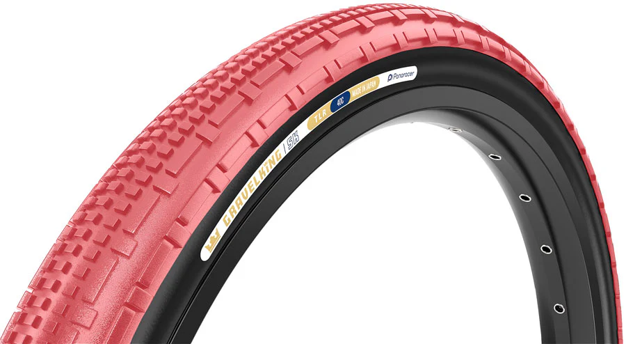 Panaracer GravelKing SK Tire - 700 x 45 Tubeless Folding Sakura/Black
