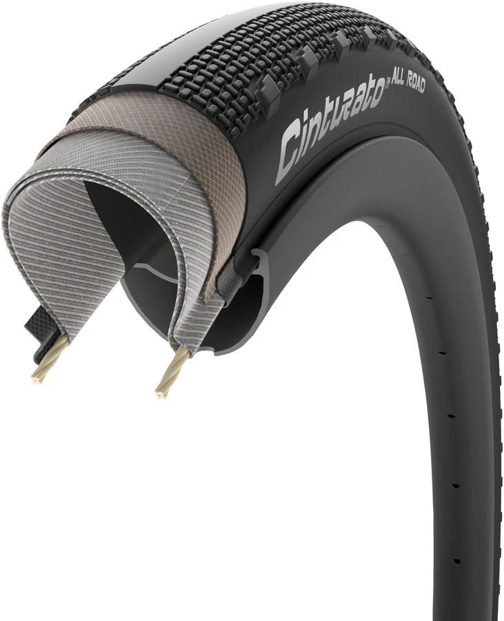 Pirelli Cinturato All Road Gravel Tire 700x50C Folding Tubeless Ready PROCompound Gravel ProWALL Gravel 60TPI Black - Image 3