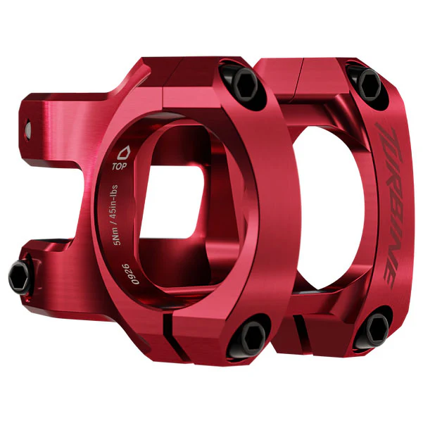 RaceFace Turbine Stem - 40mm 35mm Clamp +/-0 1 1/8" Red