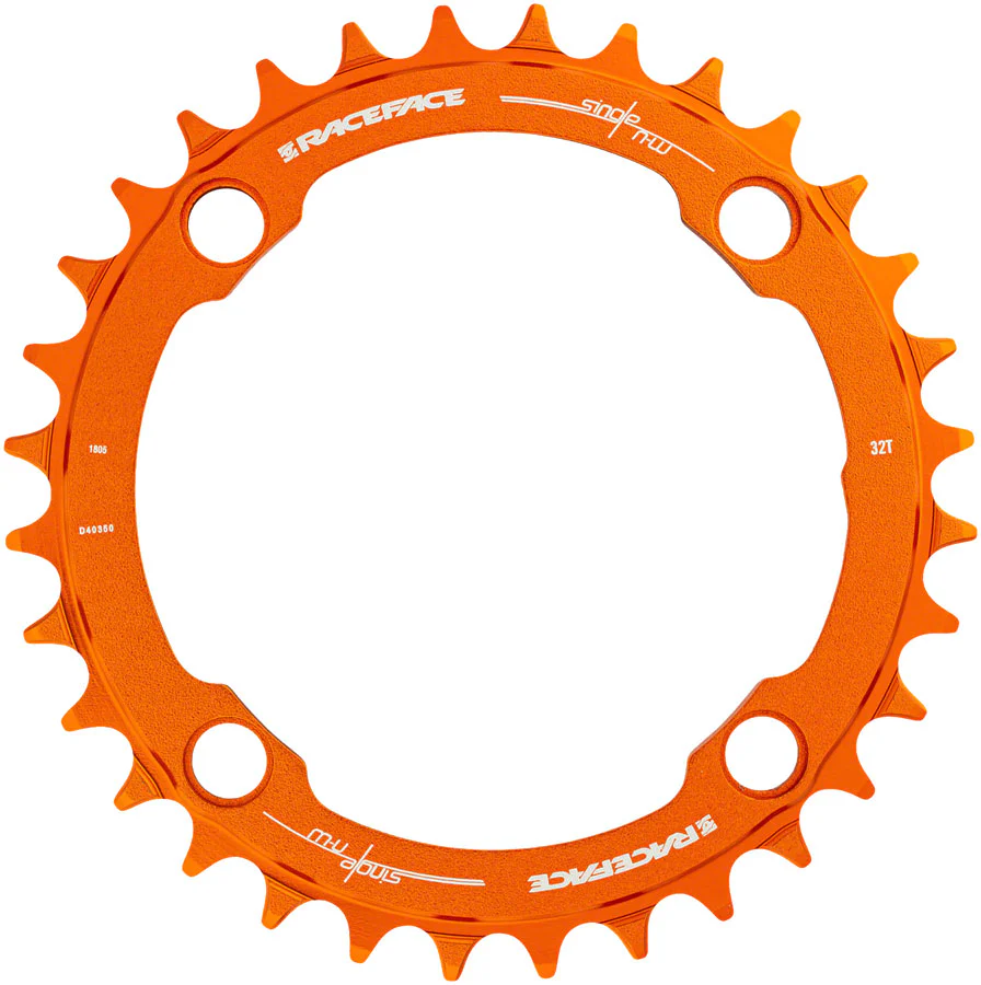 RaceFace 1x Narrow Wide Chainring - 36t 104 BCD 10-12 Speed 7075 Aluminum Orange - Image 3