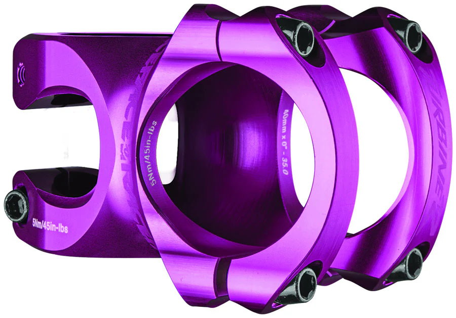 RaceFace Turbine R 35 Stem - 40mm 35mm Clamp +/-0 1 1/8" Purple